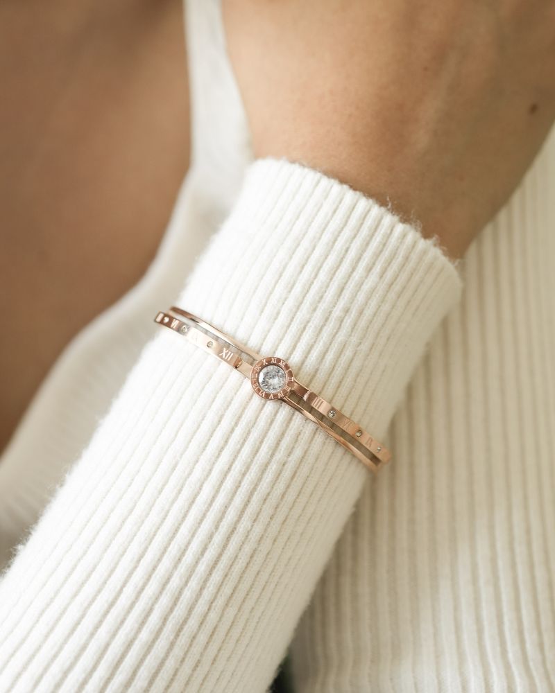 Ashley Roman Numerals Bangle by Paired