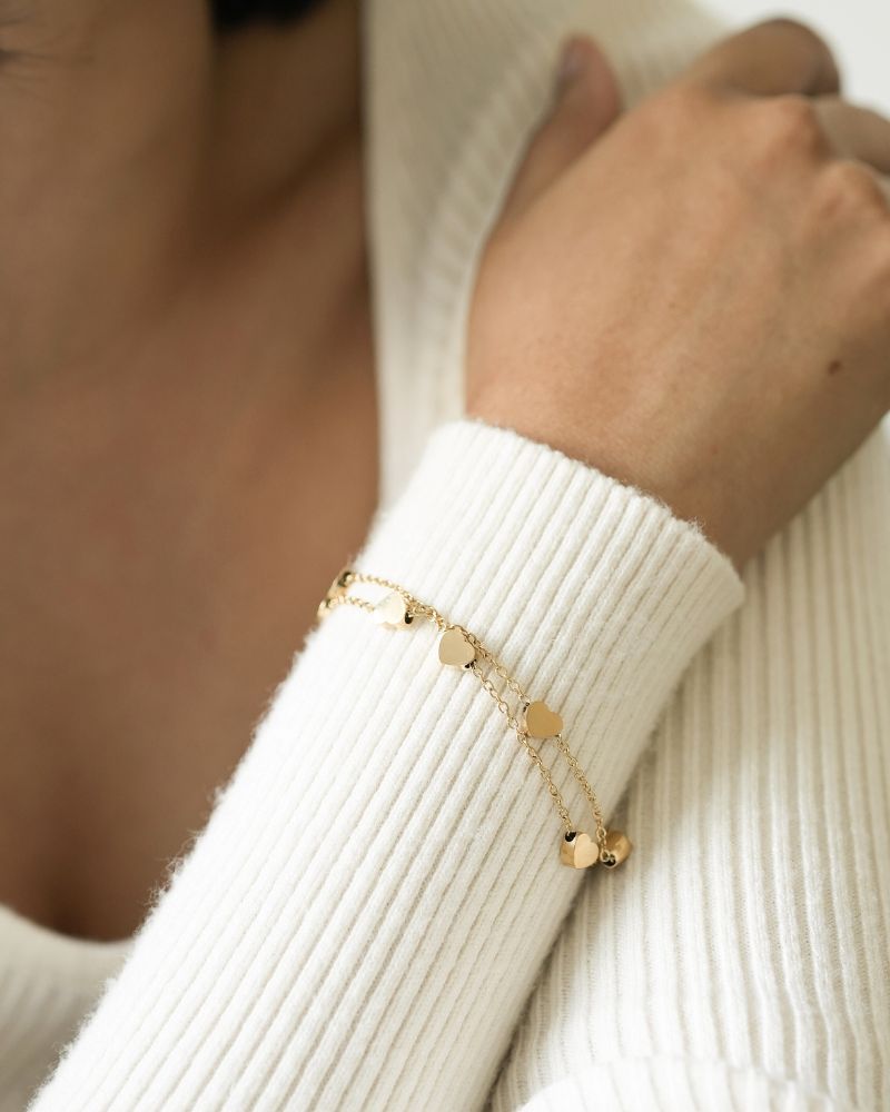 Heart Charm Bracelet by Paired, view 6
