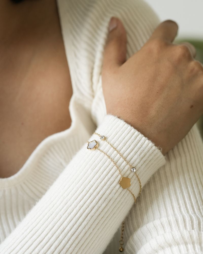 Floral Motif Bracelet by Paired, view 2