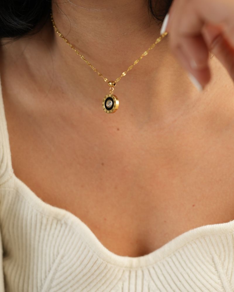 Capri Medallion Necklace by Paired, view 2