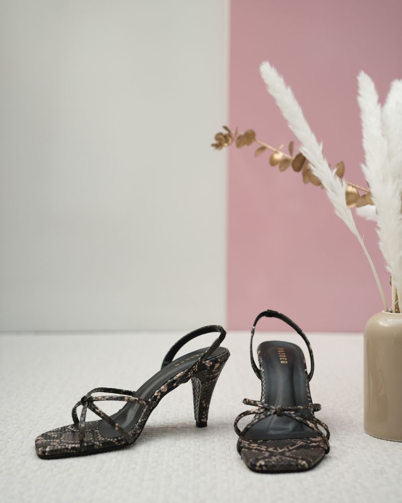 Enya Textured Heels by Paired, view 5
