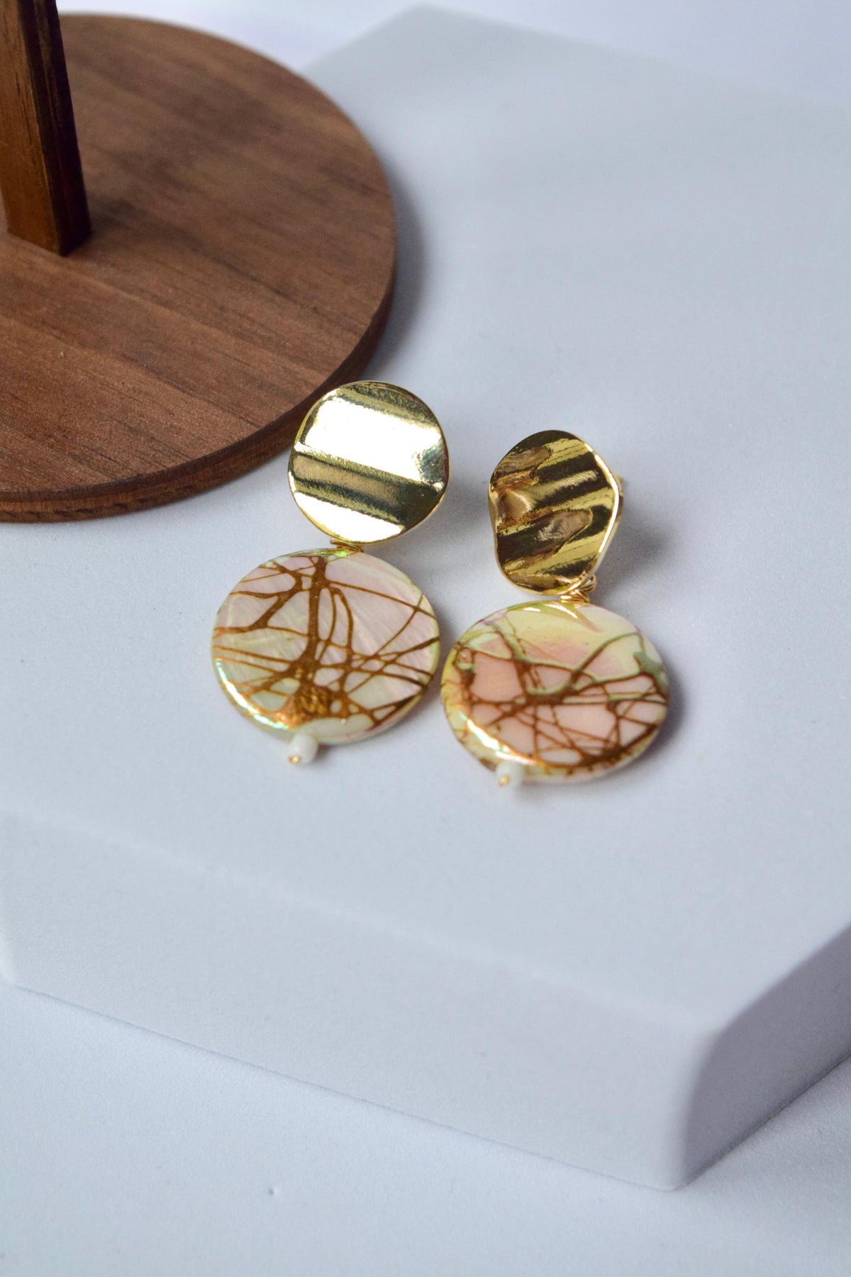 Nude Élan Earrings by Paired, view 3