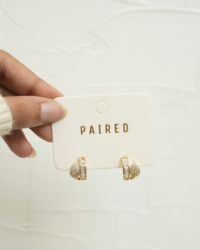 Crystal Crest Earrings by Paired