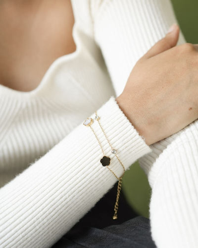 Floral Motif Bracelet by Paired