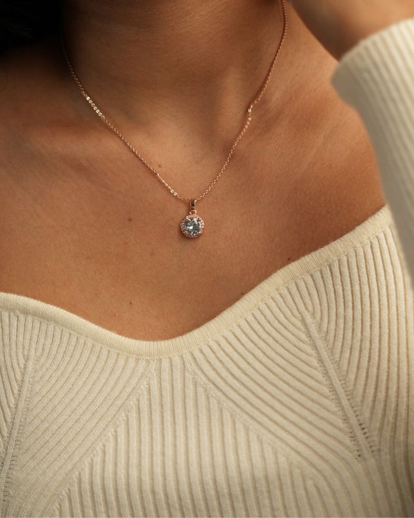 Solitaire Pendant Necklace