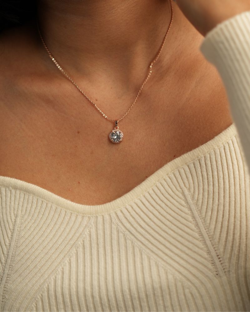Solitaire Pendant Necklace