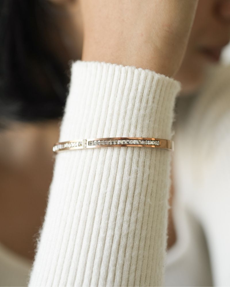 Adele Crystal Bangle by Paired