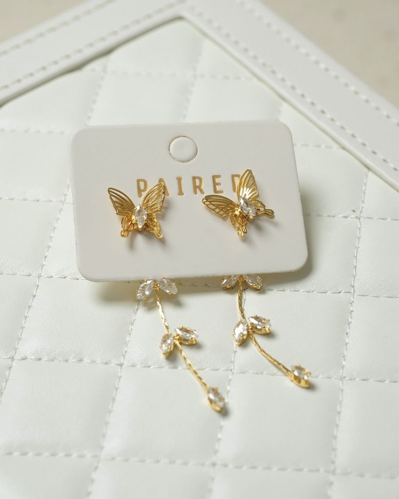 Stella Butterfly Drop Earrings