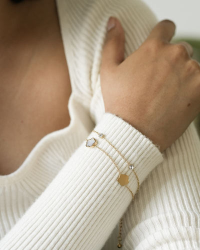 Floral Motif Bracelet by Paired, view 2