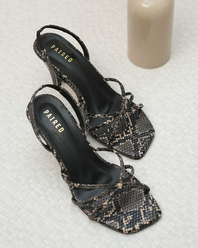 Enya Textured Heels by Paired, view 2