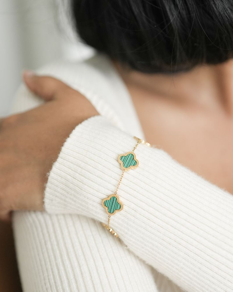 Gold Clover Bracelet