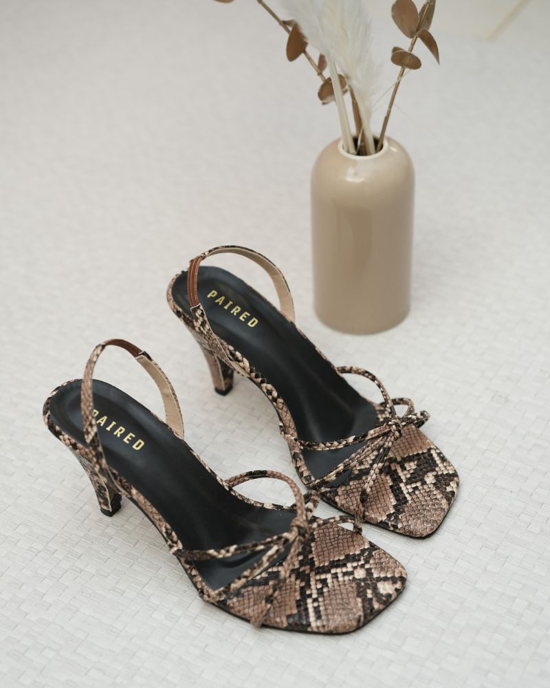 Enya Textured Heels by Paired, view 8