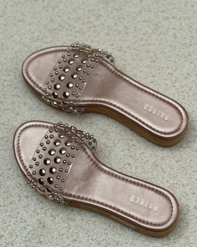 Larissa Studded Sliders
