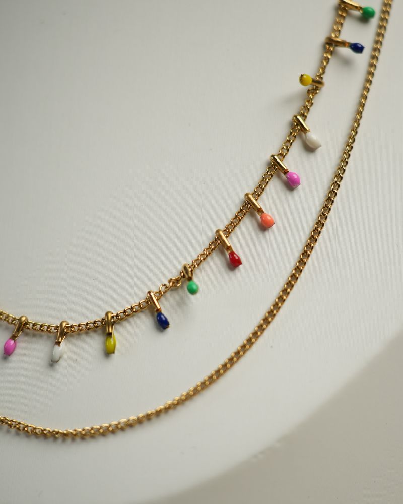 Color Pop Layered Necklace