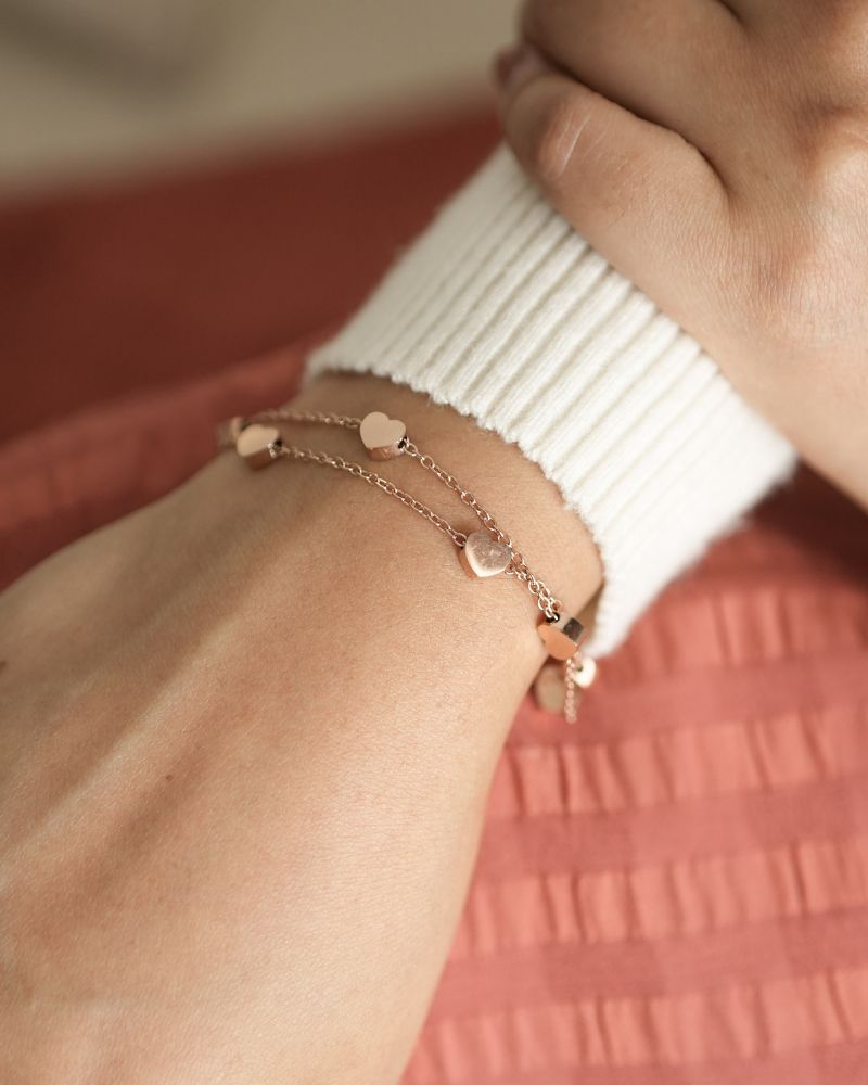 Heart Charm Bracelet by Paired, view 4
