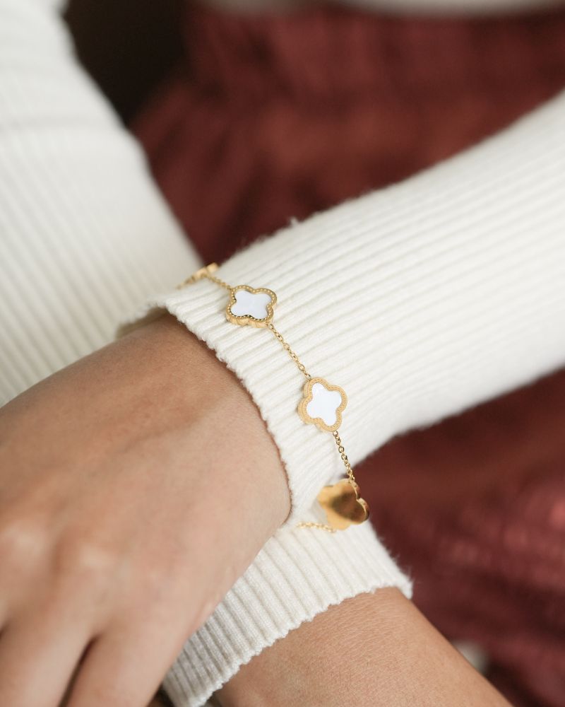 Gold Clover Bracelet
