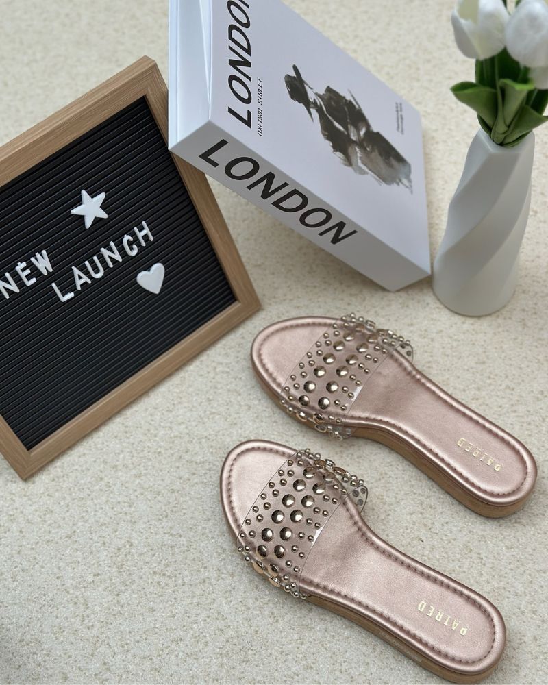 Larissa Studded Sliders