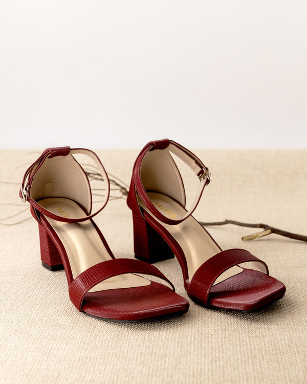 Croc Block Heel 