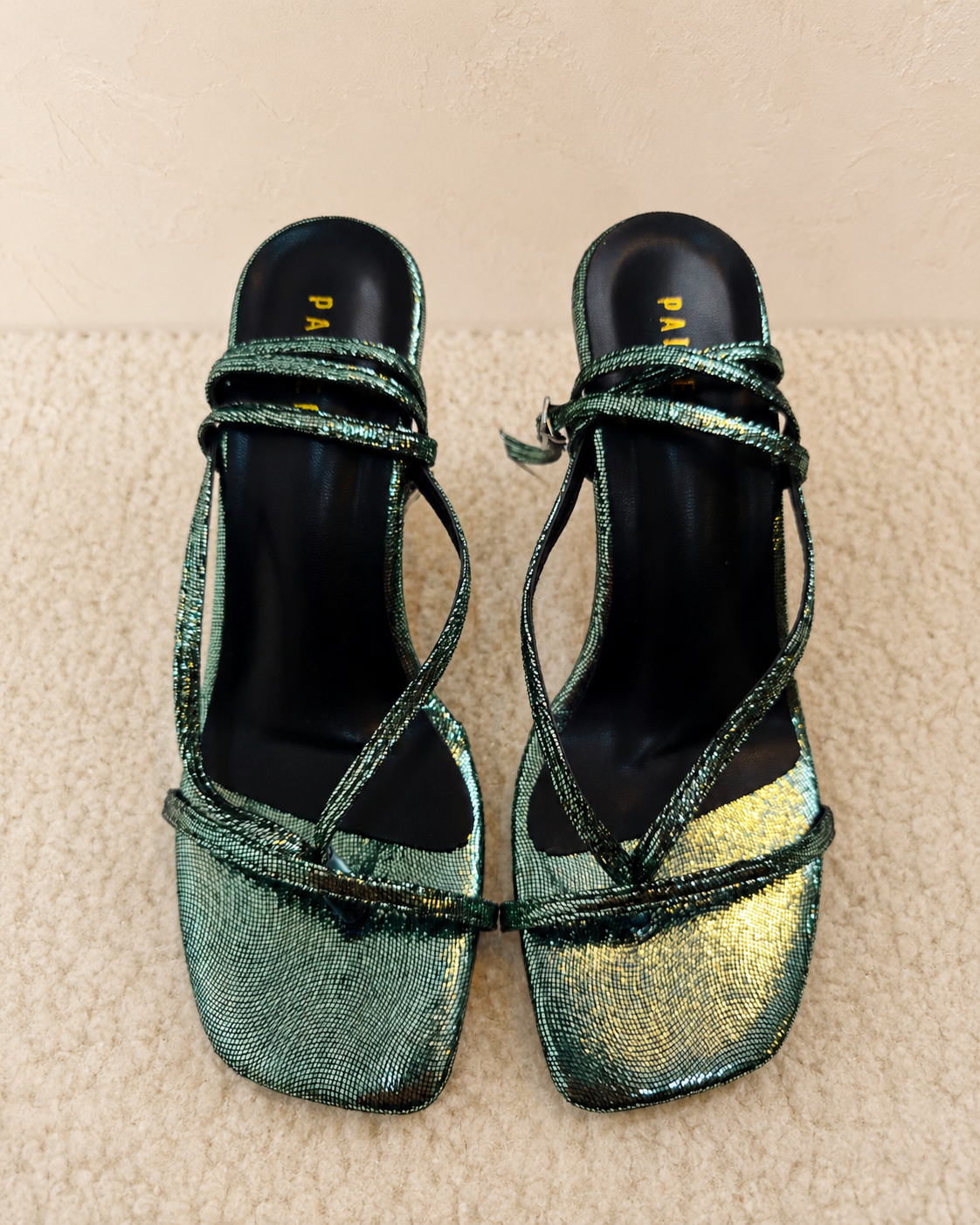 Golden Glow Stilettos by Paired, view 4