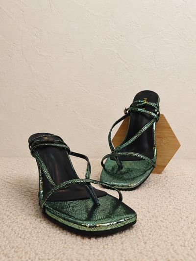 Golden Glow Stilettos by Paired, view 2