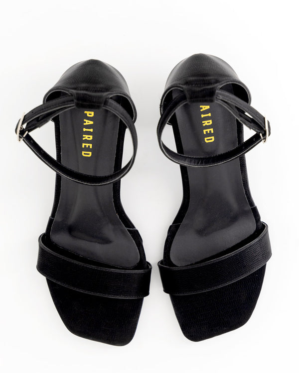 Croc Block Heel 