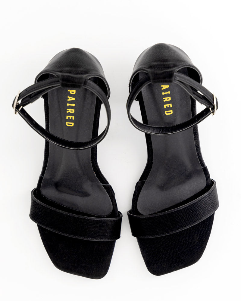 Croc Block Heel 