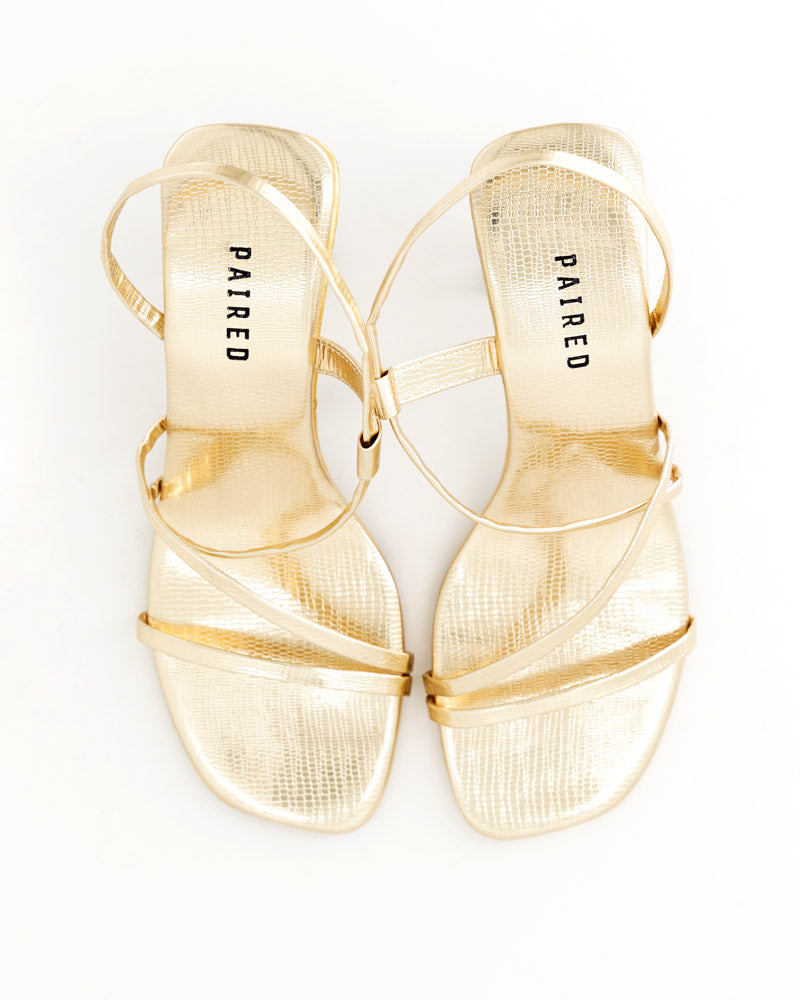Strappy Glass Heel