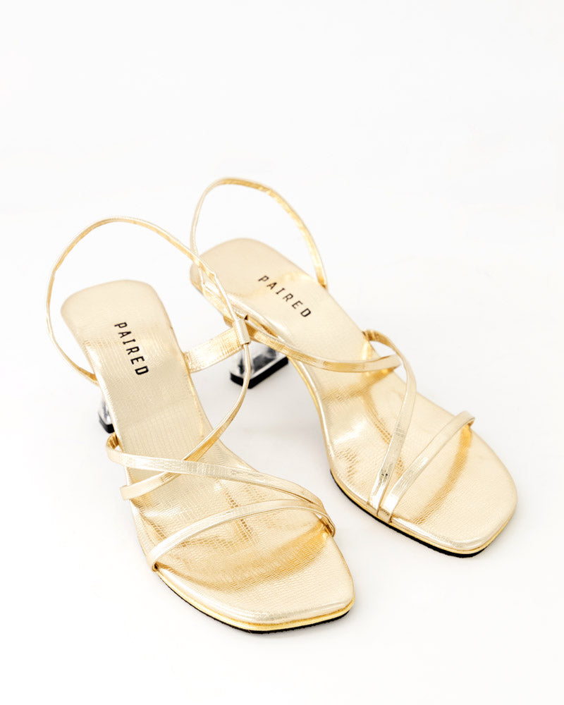Strappy Glass Heel