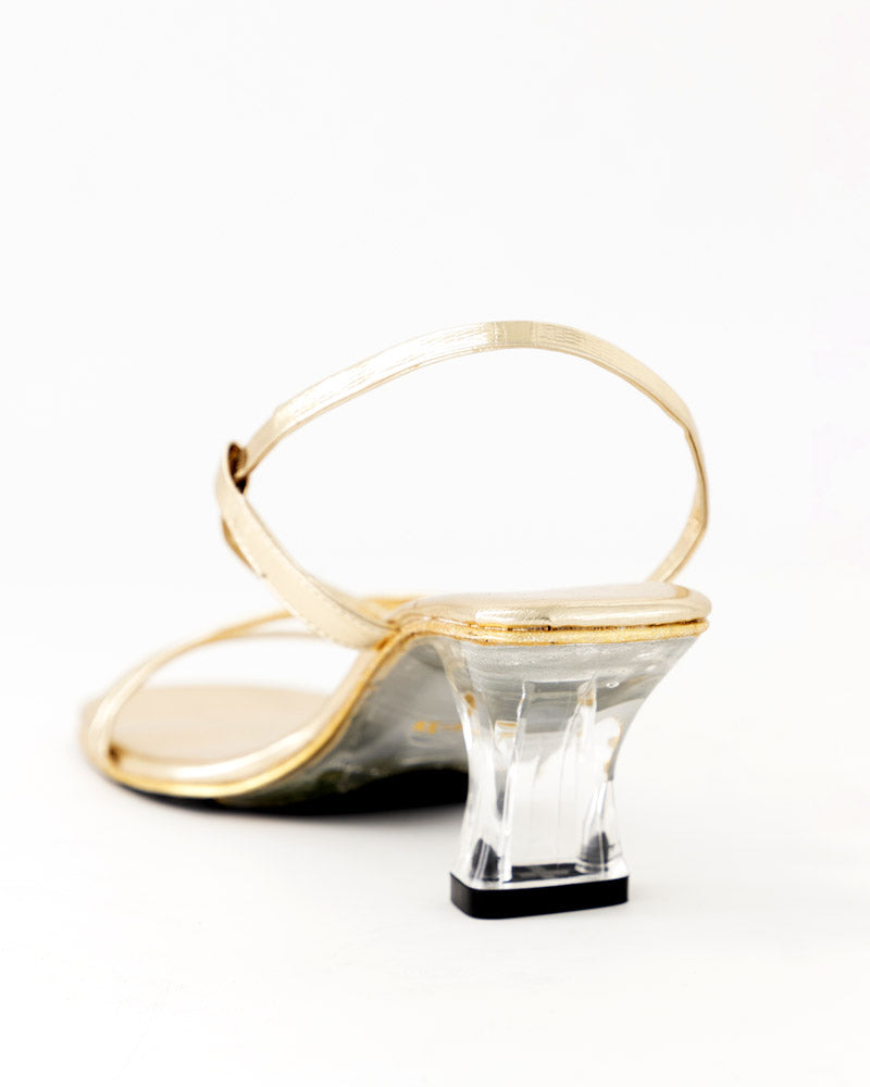 Strappy Glass Heel