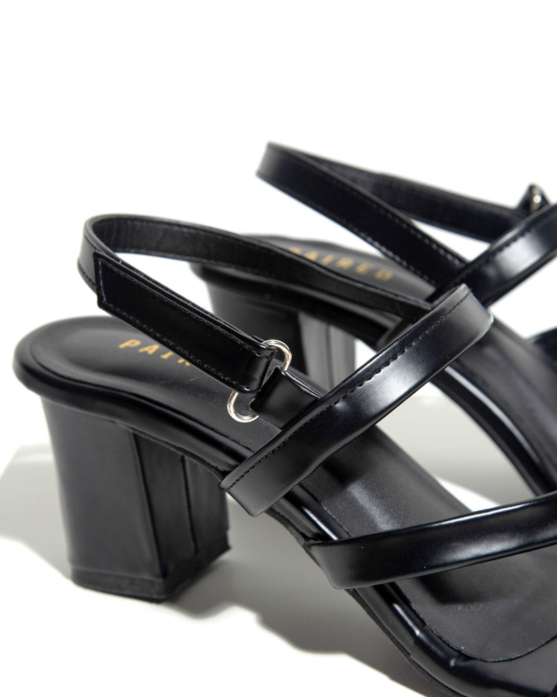 Strappy Block Heel