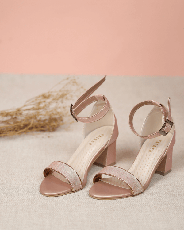 Glitter Block Heels