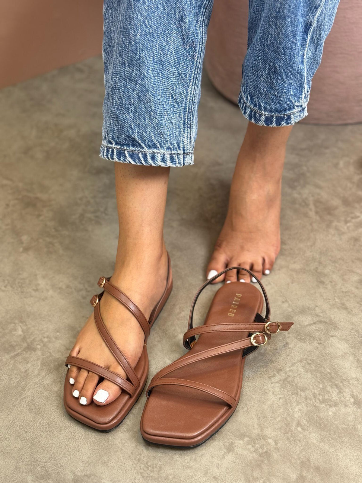 Tierra Strappy Sandals by Paired, view 4