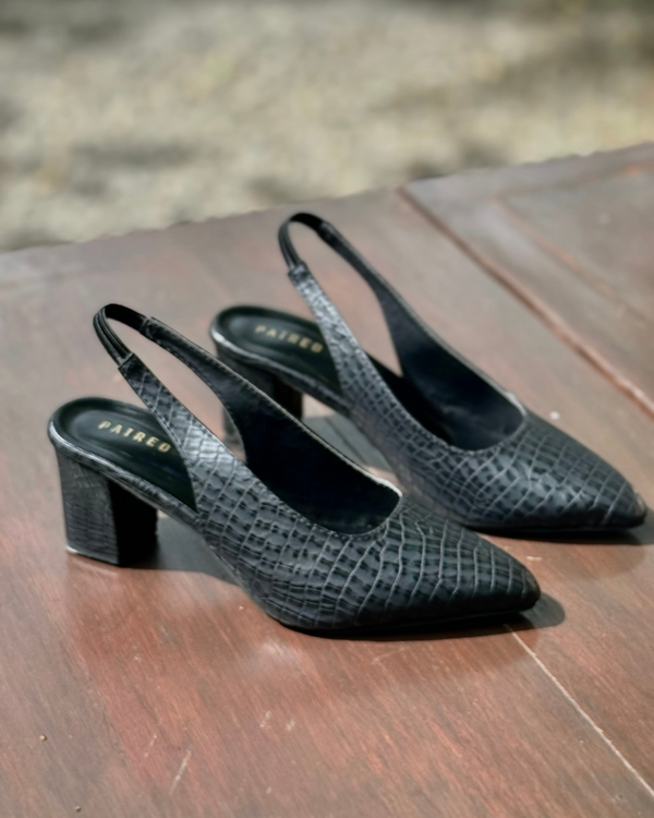 Croc Textured Coat Shoe