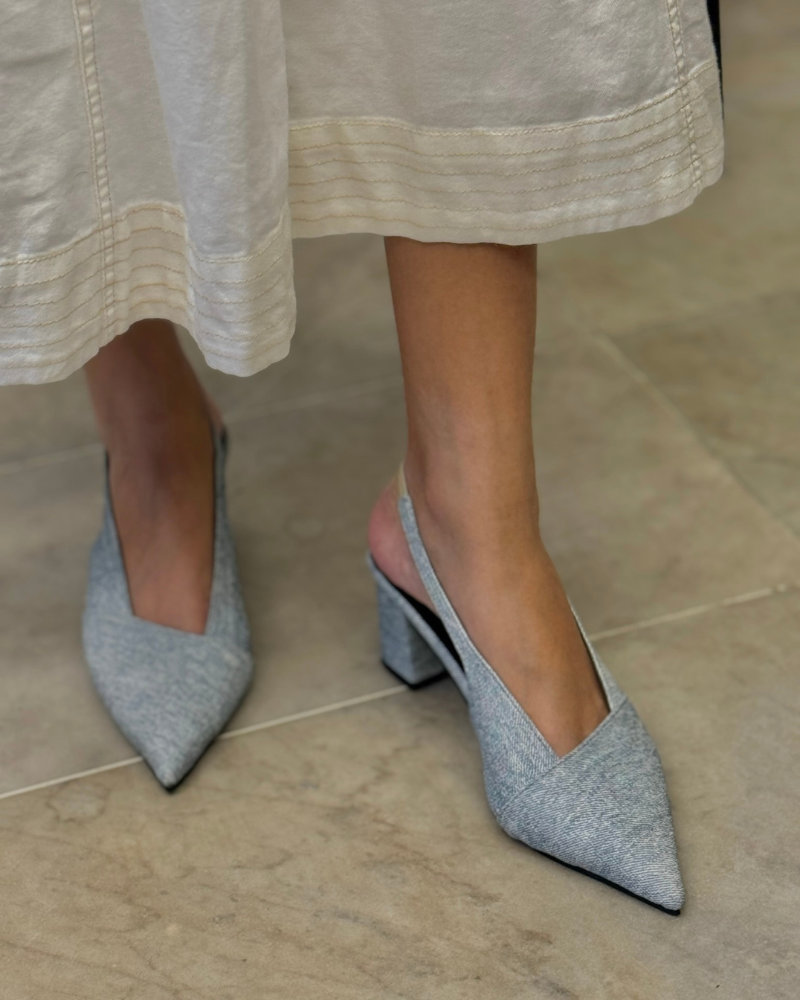 Mila Denim Slingback