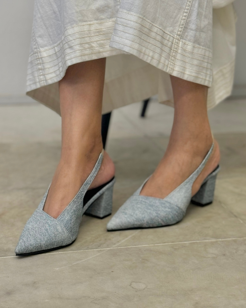 Mila Denim Slingback