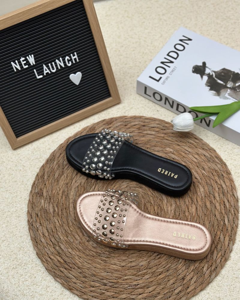 Larissa Studded Sliders