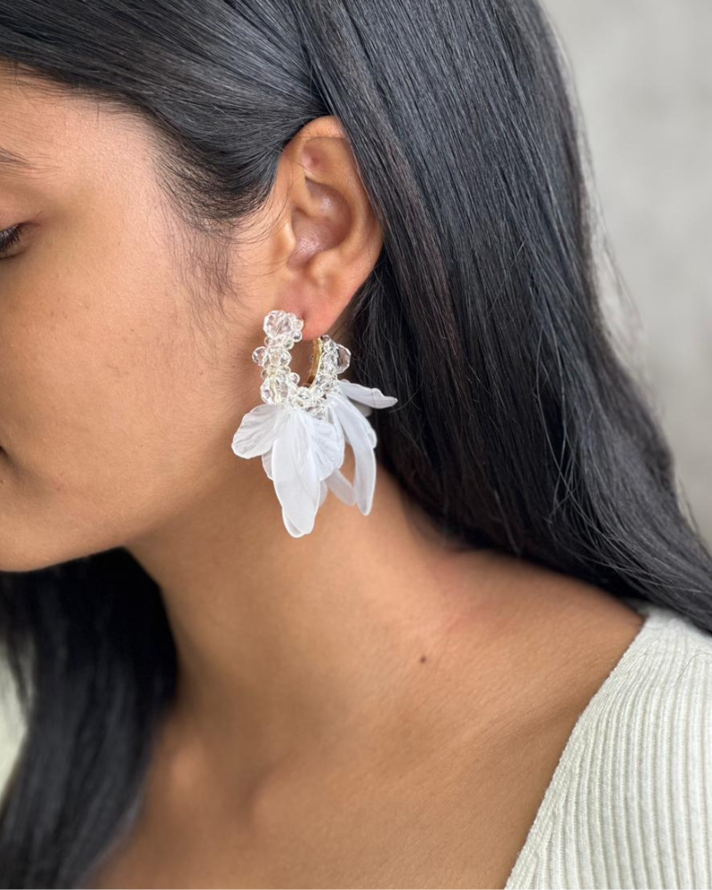 Ivory Bloom Earring