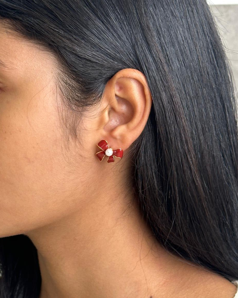 Lila Bow Earring